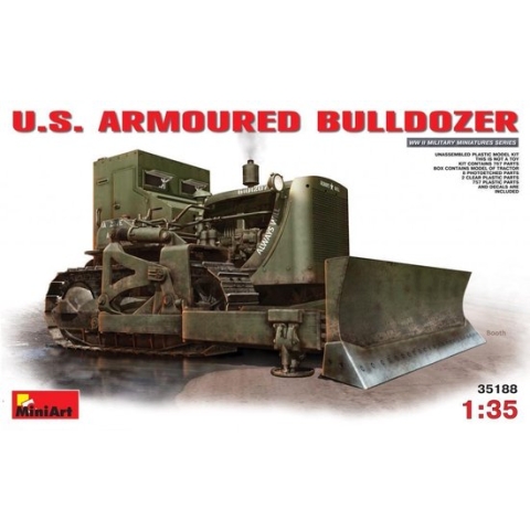 Miniart - U.s. Armoured Buldozer (Min35188) - modelbouwsets, hobbybouwspeelgoed voor kinderen, modelverf en accessoires