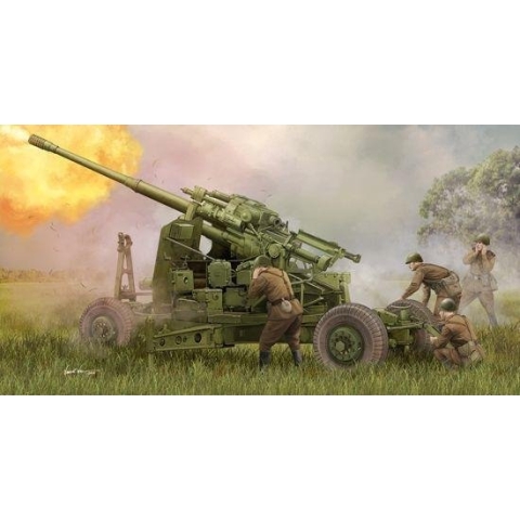 The 1:35 Model Kit of a Soviet 100mm Air Defence Gun KS-19M2.

Plastic Kit 
Glue not included
Dimension 270 * 146 mm
260 Plastic parts
The manufacturer of the kit is Trumpeter.This kit is only online available.