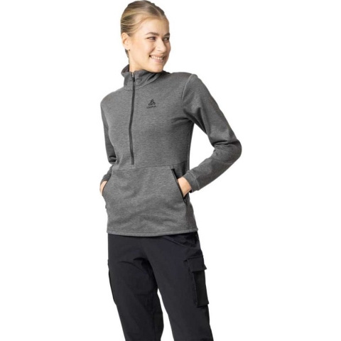 Odlo Ascent 365 Halve Rits Sweatshirt Grijs M Vrouw