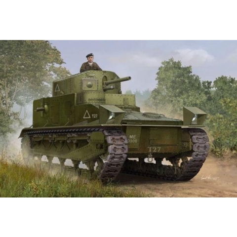 The 1:35 Model Kit of a Vickers Medium Tank MKI.

Plastic Kit 
Glue not included
Dimension 154 * 93 mm
720 Plastic parts
The manufacturer of the kit is Hobby.This kit is only online available.