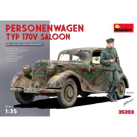 Miniart - Personenwagen Typ 170v Saloon (Min35203) - modelbouwsets, hobbybouwspeelgoed voor kinderen, modelverf en accessoires