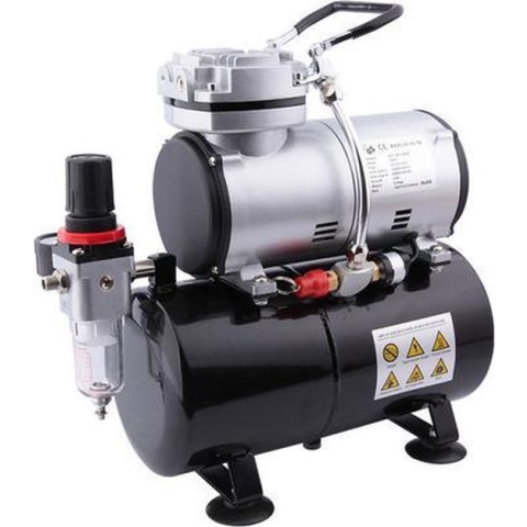Fengda AS-186 Airbrush compressor met tank
