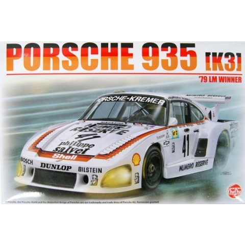 1:24 Nunu 24006 Porsche 935 [K3] Le Mans 1979 winner Plastic Modelbouwpakket