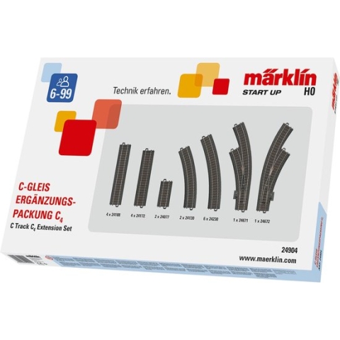 Märklin - Uitbreidingspakket C4 voor C-rails