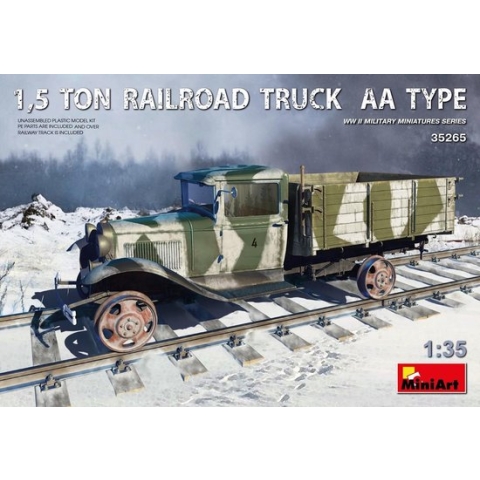 Miniart - 1,5 Ton Railroad Truck Aa Type (Min35265) - modelbouwsets, hobbybouwspeelgoed voor kinderen, modelverf en accessoires