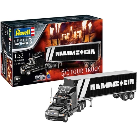 1:32 Revell 07658 Tour Truck Rammstein - Gift Set Plastic Modelbouwpakket