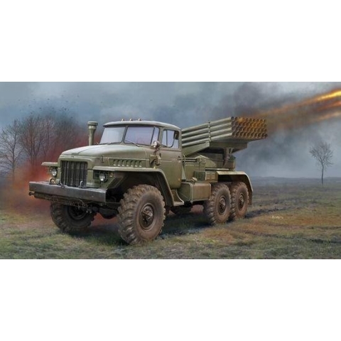 The 1:35 Model Kit of a Russian BM-21 Grad Multiple Rocket Launcher.

Plastic Kit 
Glue not included
Dimension 211 *78 mm
550 Plastic Parts
The manufacturer of the kit is Trumpeter.This kit is only online available.