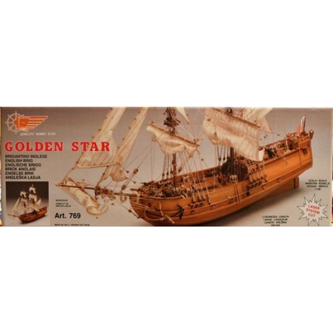 Mantua Model - Golden Star - Engelse Brik - Houten Bouwpakket  - Schaal 1:150 - Art. 769