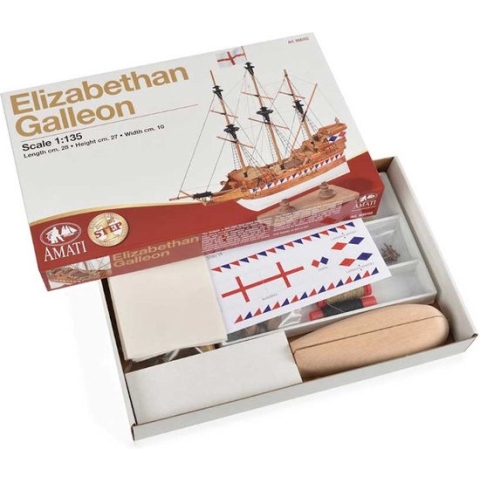 Amati - Elizabethan Galleon - Houten Modelbouw - Schaal 1/135