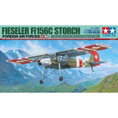 1:48 Tamiya 25158 Fieseler Fi156C Storch (Foreign AF) Plastic Modelbouwpakket