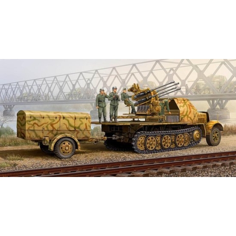 The 1:35 Model Kit of a German 2.0cm Flakvierling 37 auf SD.KFZ.7/1 Late Version.

Plastic Kit 
Glue not included
Dimension 312 *69 mm
859 Plastic Parts
The manufacturer of the kit is Trumpeter.This kit is only online available.