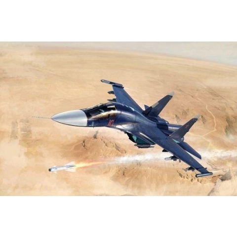 Russian SU-34 Fullback Fighter Bomber
