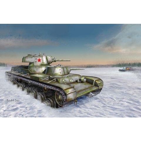The 1:35 ModelKit of the Soviet SMK Heavy Tank.

glue not included

dimension: 248 × 100 mm

340 plastic parts

The manufacturer of the kit is Trumpeter.