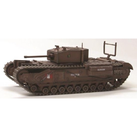 The 1:72 ModelKit of a Churchill MK.III 1st Canadian Army Tank Brigade Dieppe 1942.

Fully assembled model

The manufacturer of the kit is Dragon Armor.This kit is only online available.