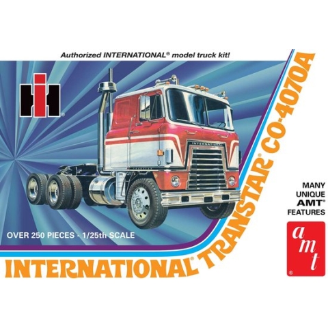 1:25 AMT 1203 International Transtar CO-4070A Semi Tractor Cab Plastic Modelbouwpakket