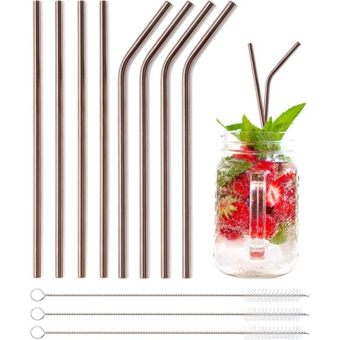 Set van herbruikbare rietjes – reusable straw set - Duurzaam en stijlvol – ecologisch