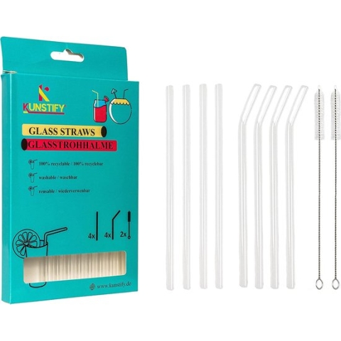 Set van herbruikbare rietjes – reusable straw set - Duurzaam en stijlvol – ecologisch
