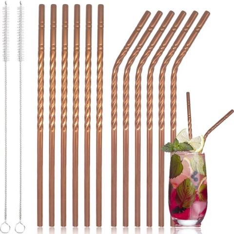Set van herbruikbare rietjes – reusable straw set - Duurzaam en stijlvol – ecologisch