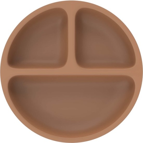 Put plates with compartments - Silicone Baby Board / Non-Slip Kids Placemat with Suction Cups - Self-Feeding Training