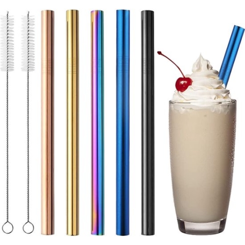 Set van herbruikbare rietjes – reusable straw set - Duurzaam en stijlvol – ecologisch