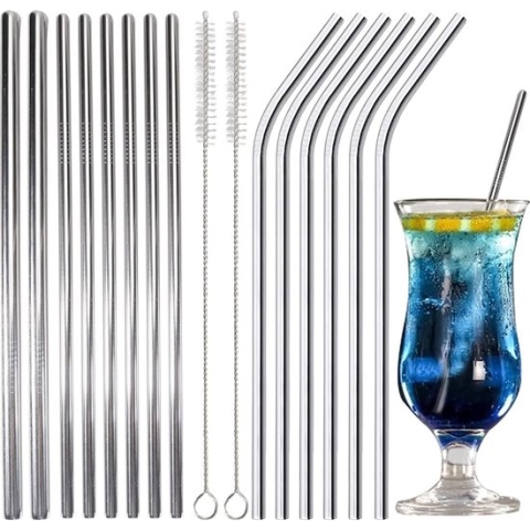 Set van herbruikbare rietjes – reusable straw set - Duurzaam en stijlvol – ecologisch