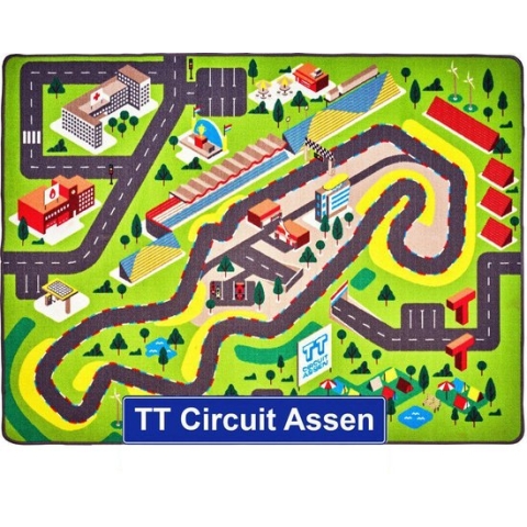 Jouw Speelkleed TT Circuit Assen - Verkeerskleed - Speeltapijt.