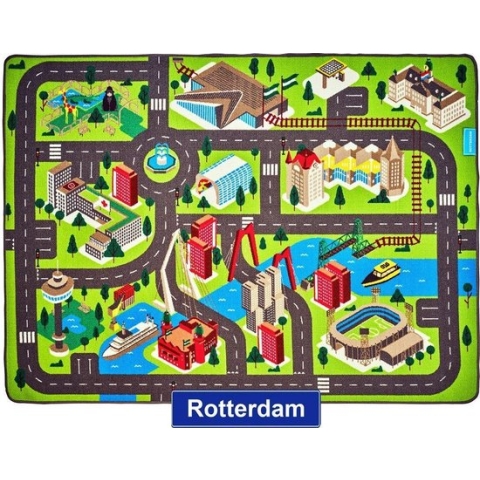 Jouw Speelkleed Rotterdam - Verkeerskleed - Speeltapijt.