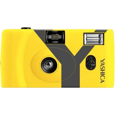 Yashica MF-1 - Camera (35mm) - Yellow - ISO 200/400 - Inclusief Rolletje, Strap en Batterij