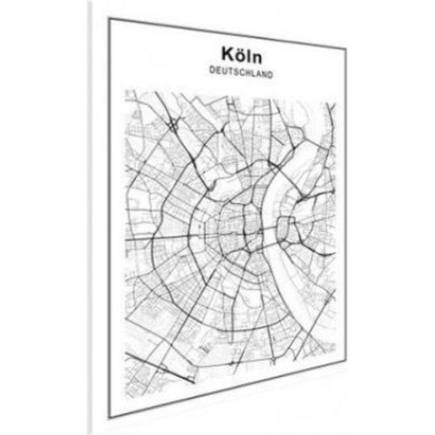 Stadskaart Keulen - Poster 120x90