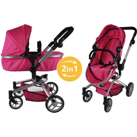 Bandits and Angels Pink Angel 2in1 poppenwagen