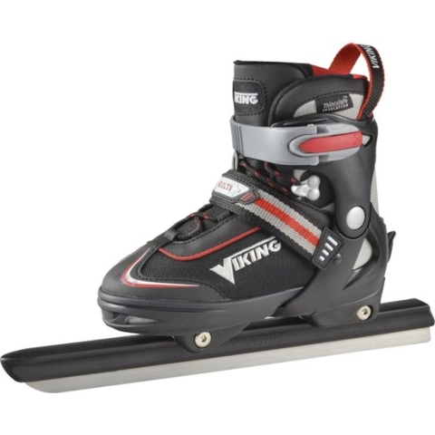 Viking Schaatsen - Maat 32-35 - Unisex - Zwart/Grijs/Rood/Wit