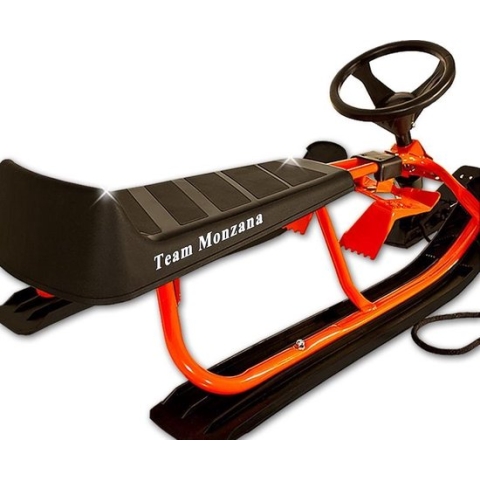 Stuurslee met voetrem - Rood - max 75kg