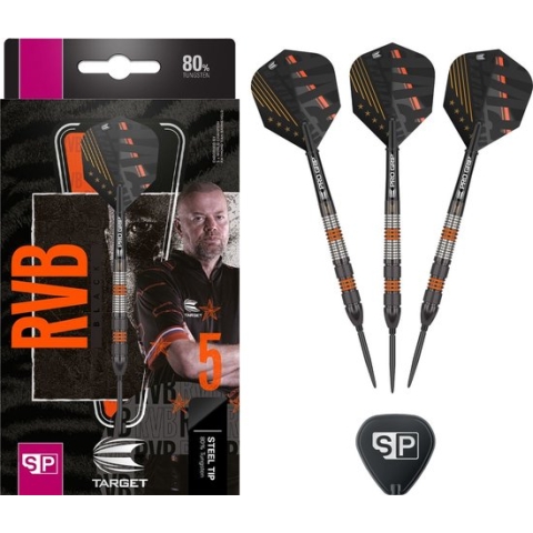 Target Raymond van Barneveld RVB 80% Black Swiss Point - Dartpijlen - 23 Gram