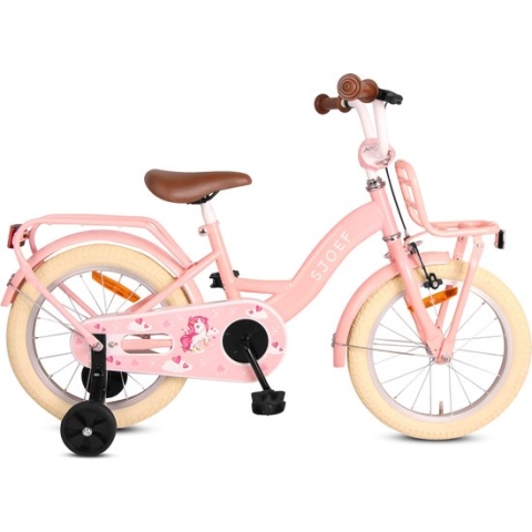 SJOEF Classic Meisjesfiets 16 inch - Roze