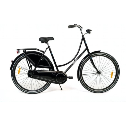 Wheelerz.nl omafiets 28" 57cm glanszwart