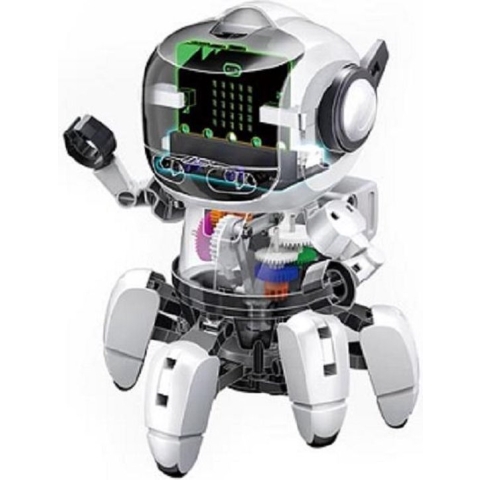 Velleman Educatieve Robot bouwkit, Tobbie II Micro:Bit Kit (KSR20) Speelgoedrobot, STEM Constructiespeelgoed