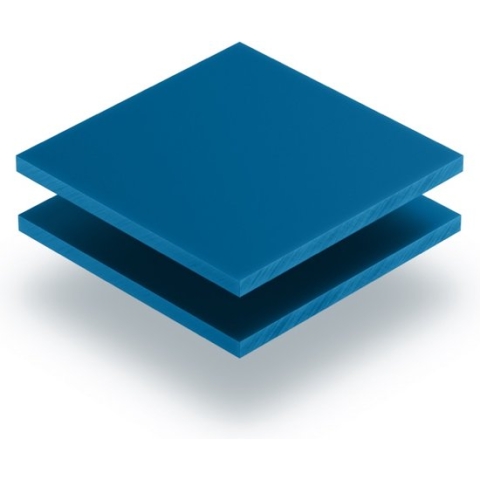 Plexiglas plaat 8 mm dik - 80 x 60 cm - Letterplaat Verkeersblauw