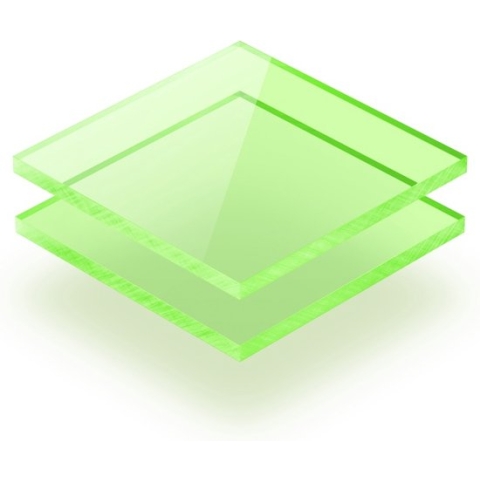Plexiglas plaat 3 mm dik - 130 x 80 cm - Fluor Groen