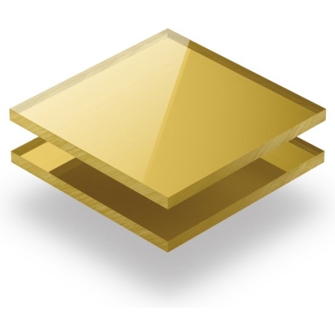 Plexiglas plaat 3 mm dik - 140 x 100 cm - Spiegel Goud