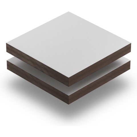 HPL plaat 6 mm dik - 200 x 100 cm - Structuur Lichtgrijs