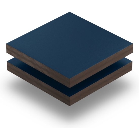 HPL plaat 6 mm dik - 110 x 80 cm - Structuur Staalblauw
