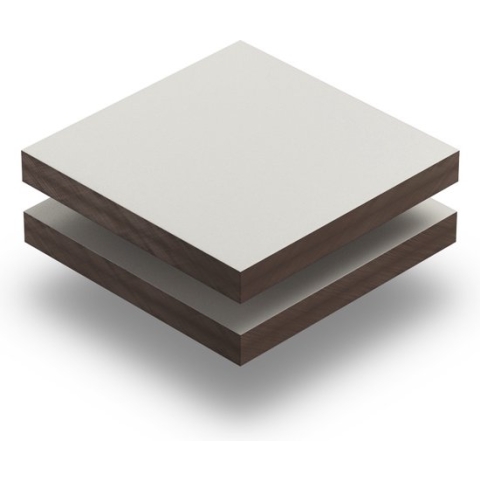 HPL plaat 6 mm dik - 100 x 90 cm - Structuur Lichtivoor