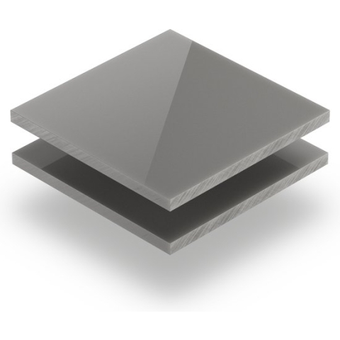 Plexiglas satijn cement glans/mat 4 mm - 80x70cm