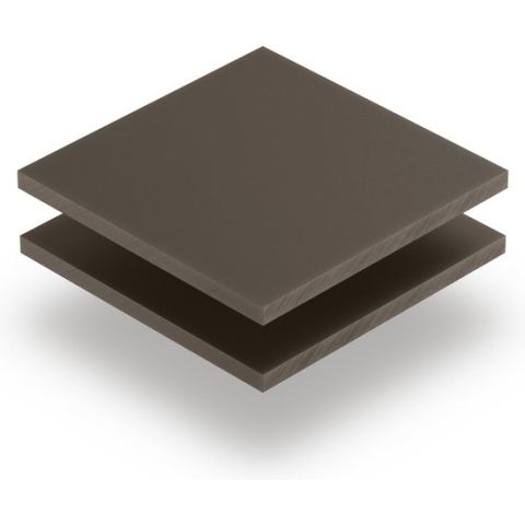 Plexiglas satijn klei glans/mat 4 mm - 200x100cm