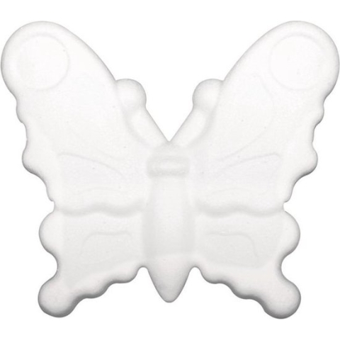 20x stuks piepschuim vlinders van 12,5 cm
