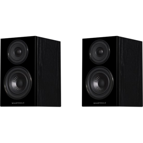 Wharfedale Diamond 12.0 – Compacte boekenplank luidsprekers – Eenvoudige installatie – Gebouwd voor lage resonantie - Zwart (per paar - 2 stuks)