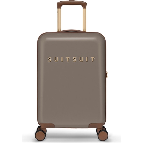 SUITSUIT Fab Seventies Lichtgewicht Handbagage koffer met 4 wielen - 55 cm - 33L - Taupe