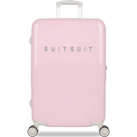 SUITSUIT Fabulous Fifties Lichtgewicht Reiskoffer met 4 wielen - 66 cm - 59L - Pink Dust