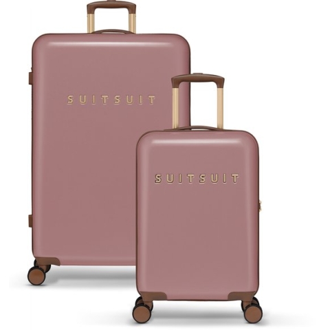 SUITSUIT Fab Seventies Lichtgewicht Kofferset 2delig - 55 + 76 cm - 127L - Old Rose