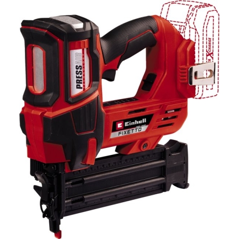 Einhell Professioneel Accu spijkerpistool FIXETTO 18/50 N Power X-Change (18 V - 60 slagen/min - spijkerlengte max. 50 mm - enkelvoudig/doorlopend schieten - incl. 500 spijkers - zonder accu)